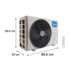 Split Muro Breezeless Frío Calor 18000 BTU + Wifi
