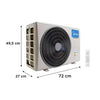 Split Muro Breezeless Frío Calor 9000 BTU + Wifi