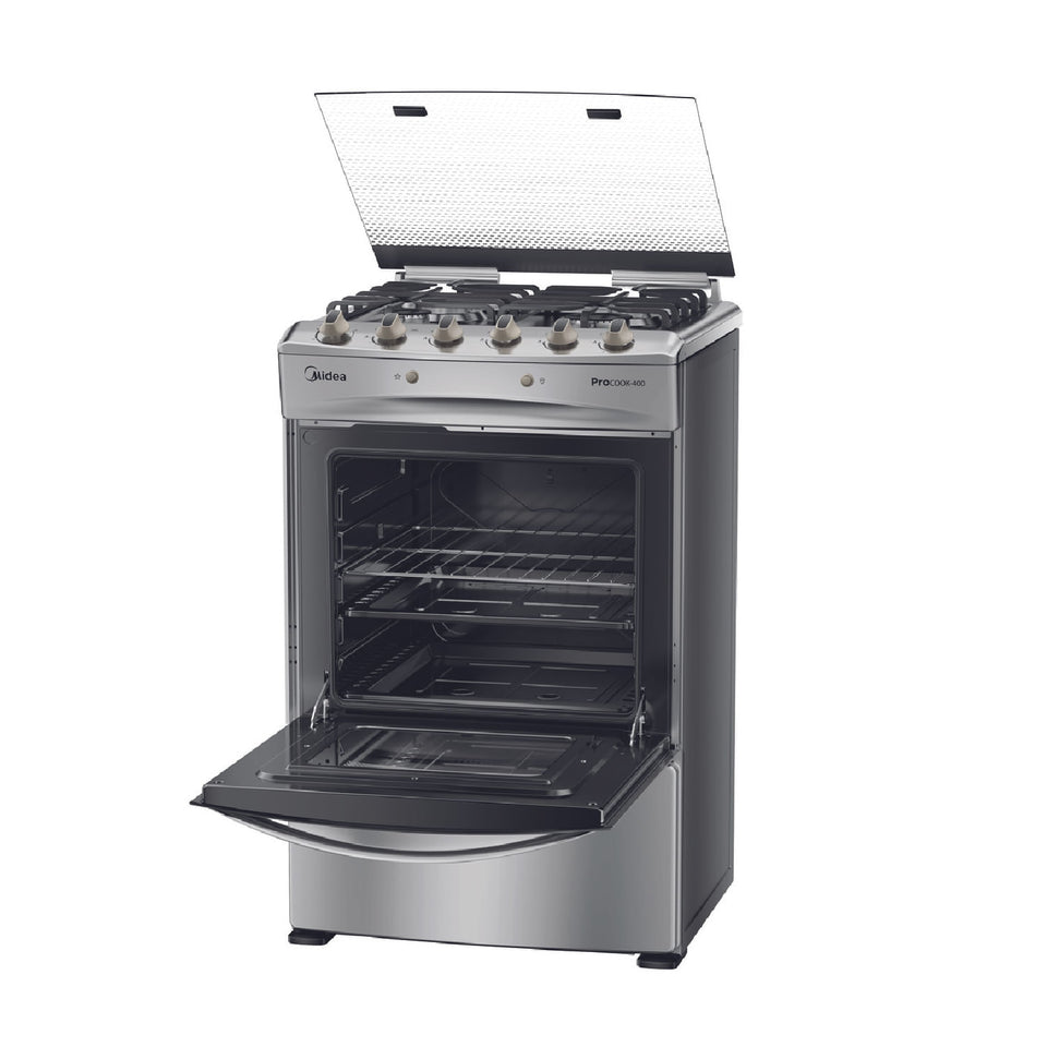 Cocina a gas 4 quemadores GREY MCG-4QPI24NS
