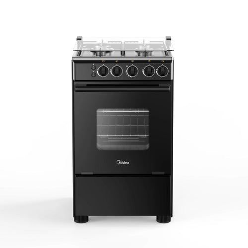 Cocina a gas Midea 4 quemadores black MCG-4QSG20NSBK