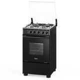 Cocina a gas Midea 4 quemadores black MCG-4QSG20NSBK