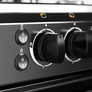 Cocina a gas Midea 4 quemadores black MCG-4QSG20NSBK