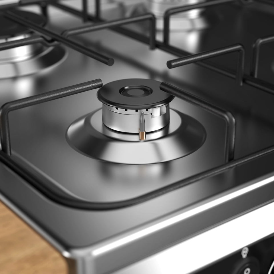Cocina a gas Midea 4 quemadores black MCG-4QSG20NSBK