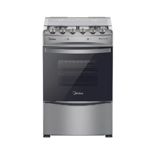 Cocina a gas 4 quemadores GREY MCG-4QPI24NS