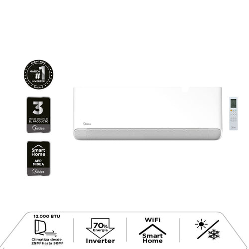 Split muro Midea Breezeless 12,000 BTUH