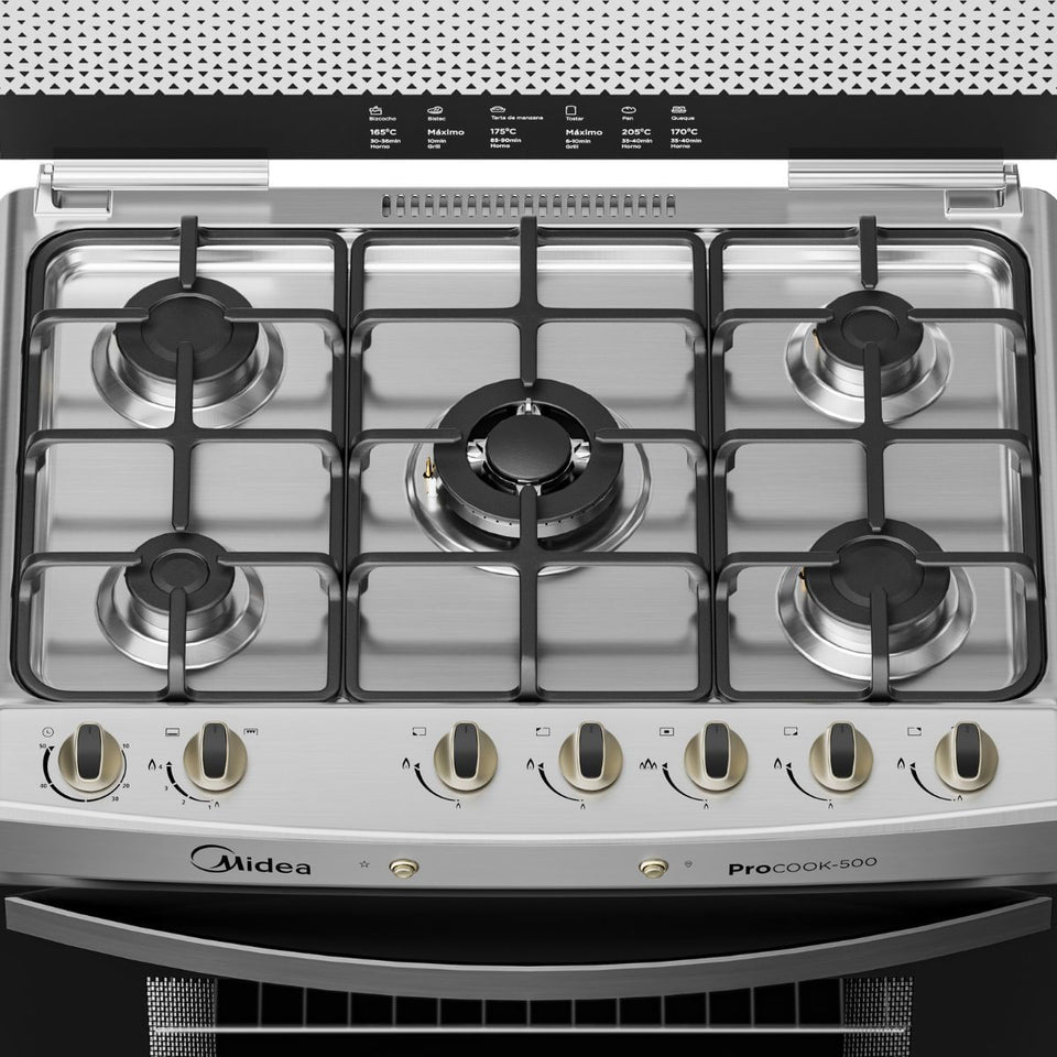 Cocina a gas 5 quemadores MCG-5QPI30NS