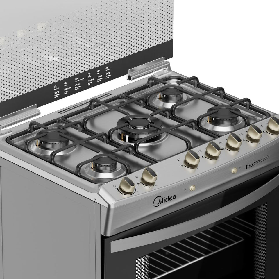 Cocina a gas 5 quemadores MCG-5QPI30NS