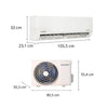 Split Muro Comfee Frío Calor 24000 BTU + Wifi